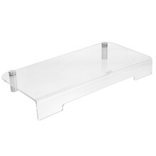 2Pcs Multi-Functional Transparent Monitor Riser and Laptop Stand