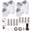 Motorcycle Accessories Handlebar Riser Drag Handle Bar Clamp Extend Adapter for  800MT 700MT 450MT Silver 1