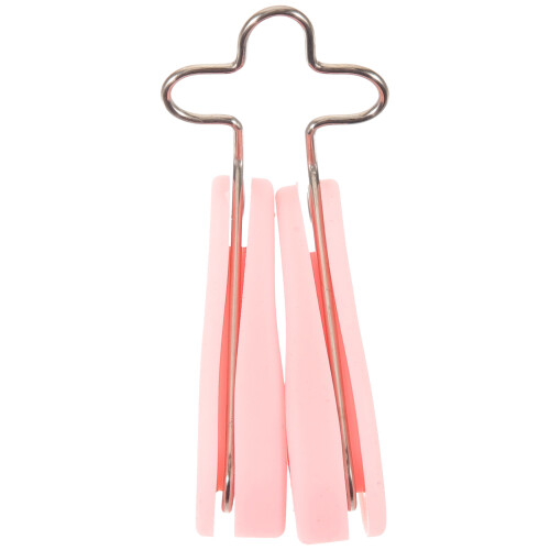 4Pièces Accessoires Rose Silicone Métal Compact Usage Facile