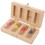 2Sets Baby Tooth Box Wooden Glass Assorted Keepsake Holder 1