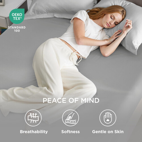 Bedsure Double Fitted Sheet Deep - Bed Sheets 1