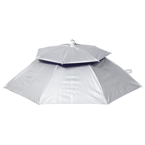 4Pièces Tête Double Couche Pliable Argentée Outdoor