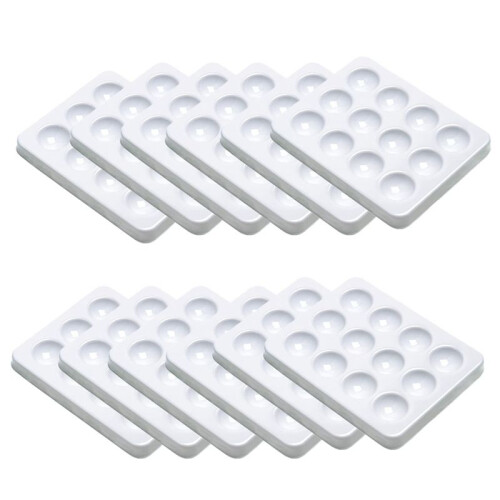 12 Pack Spot Plates - Reaction Plate-12 Wells,Polypropylene