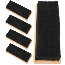 15Pcs Portable Wooden Chalkboard Erasers Black Wool Felt Cleaner