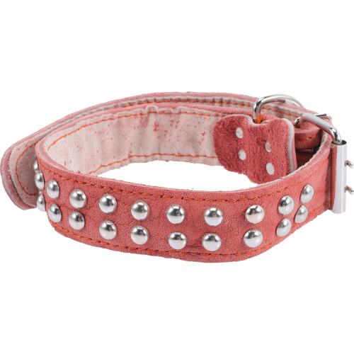 2Pcs Comfortable Adjustable Dog Collars Pink Supple for Pets