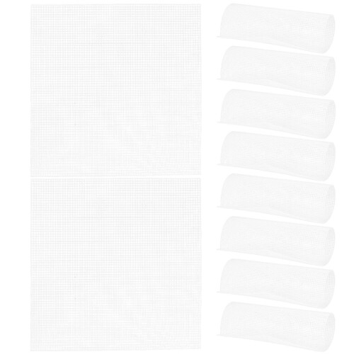 30Pcs White Plastic Canvas Kit Durable DIY Quilting & Sewing Sheets