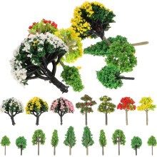 180Pcs Small Artificial Trees for DIY Craft Plant Decor Assorted Color