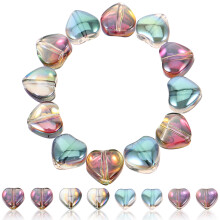 5Pcs Assorted Acrylic Heart Beads for Jewelry Making and DIY Crafts