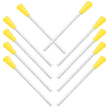 50Pcs Assorted Color Plastic Metal Triangle Iron Sticks for Percussion