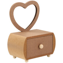 5Pièces Mini Coiffeuse En Bois Naturel Pour Projet DIY