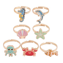 14St Creatieve Legering Dieren Vinger Ring Variatie Kleuren Dames Sier