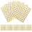 Light Yellow Self-Adhesive Numbered Stickers for Home Organizing 1