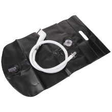 3St Compacte Draagbare Douche Voor Kamperen, Zwarte PVC, Lichtgewicht