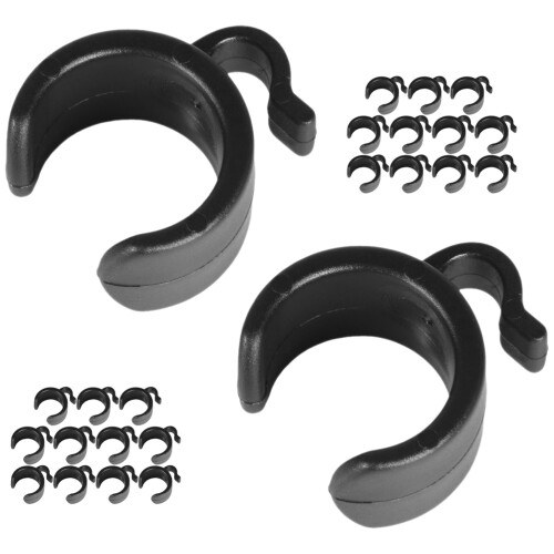 125Pièces Organisateurs De Câble Micro Plastique Noir Fixation Solide