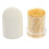 3Sets Disposable Wooden Toothpicks with Case Light Yellow Home Use 1
