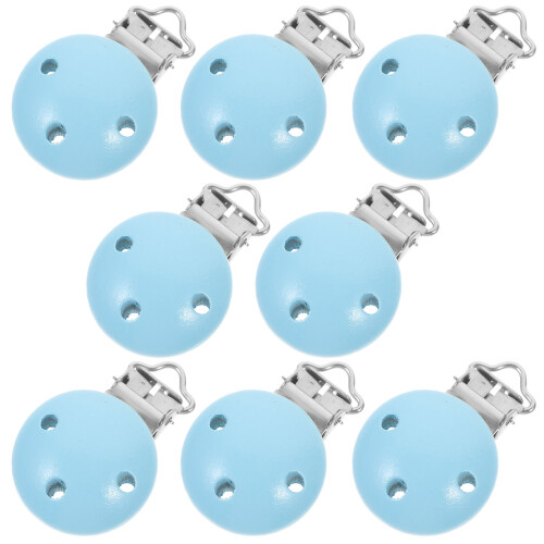 24Pièces Clips Bébé En Bois DIY Durable Stylé