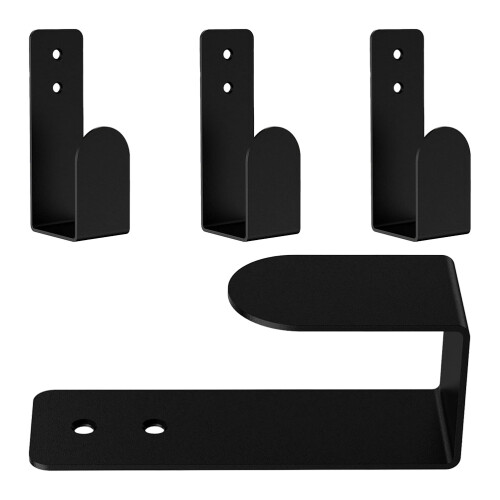 2Ensembles Porte Clavier Mural Noir Rangement Optimisé