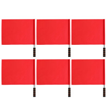 18Stk Robuste Handflaggen Rot Polyester Für Sport- Und Rennleitung