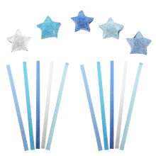 400Stk Blau Origami Papier Zum Falten Glitter Für DIY Kunsthandwerk