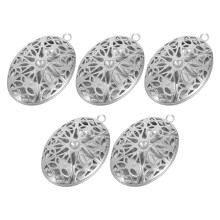 10Stk Damen Fotoanhänger Halskette Silber Geschenk Schmuck