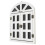 2Pcs Retro White Wooden Window Chalkboard Multi-Use Home Decor 1