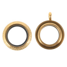 5St Dames Gouden Lockets Ronde Foto Sieraad Kreatieve Halsketting