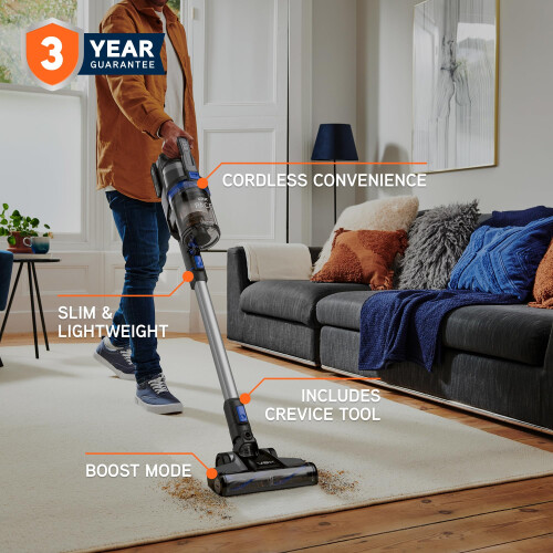 Vax Vax Pace Cordless Vacuum Cleaner Lightweight 31kg 40 Minute Runtime Boost M 1