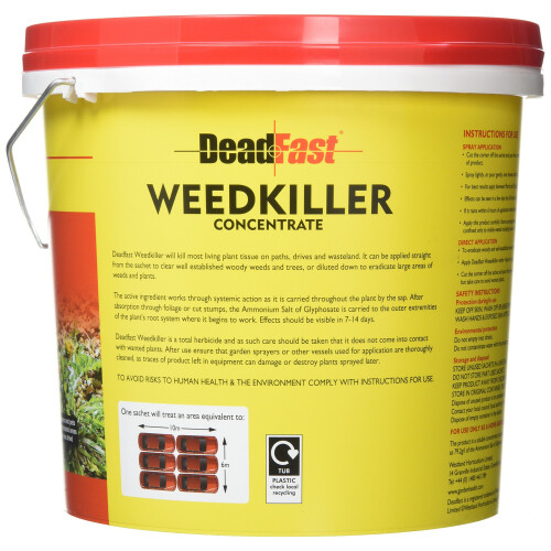 Deadfast PTO0010P Concentrated Weed Killer Sachets, 12 x 100 ml,Black 1