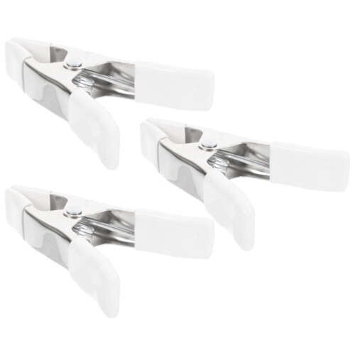 9Pcs White Spring Clamps Heavy Duty Plastic Clips for Backdrop Stands