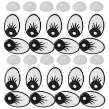 2Ensembles Yeux Plastique Colorés Accessoires Décoratifs DIY
