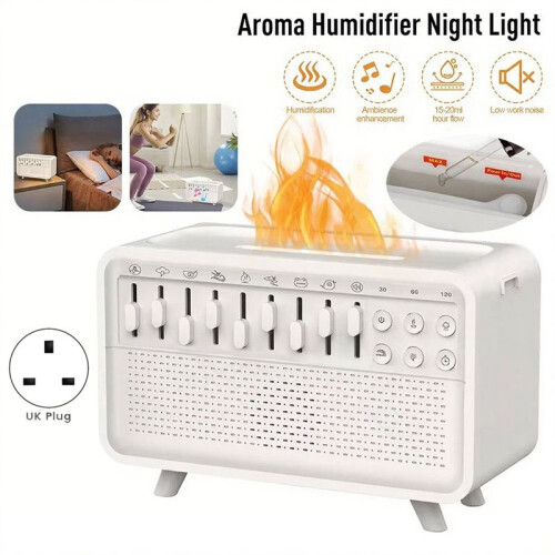 Speaker White Noise Machine Diffuser Air with 8 Group Nature Sound USB and UK Plug for Power Supply 2