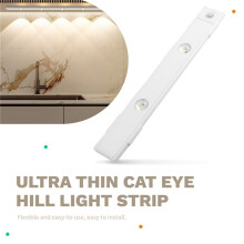 Cat Eye Cabinet Lights Human Body Induction Lamp 3 Colors Adjust Brightness LED Lights Decorate for Kitchen Room Aisle,B