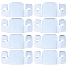 16Pcs Practical Silver Metal Sectional Couch Clips with Screw Bracket