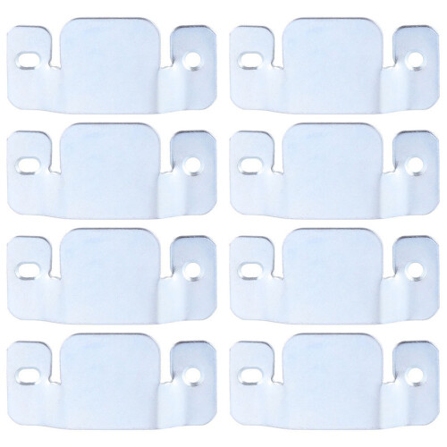 16Pcs Practical Silver Metal Sectional Couch Clips with Screw Bracket
