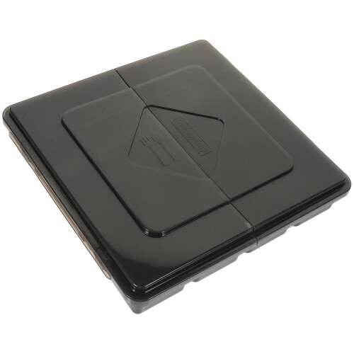 2Stk Küchen Besteck Organizer Mit Deckel Aus PP