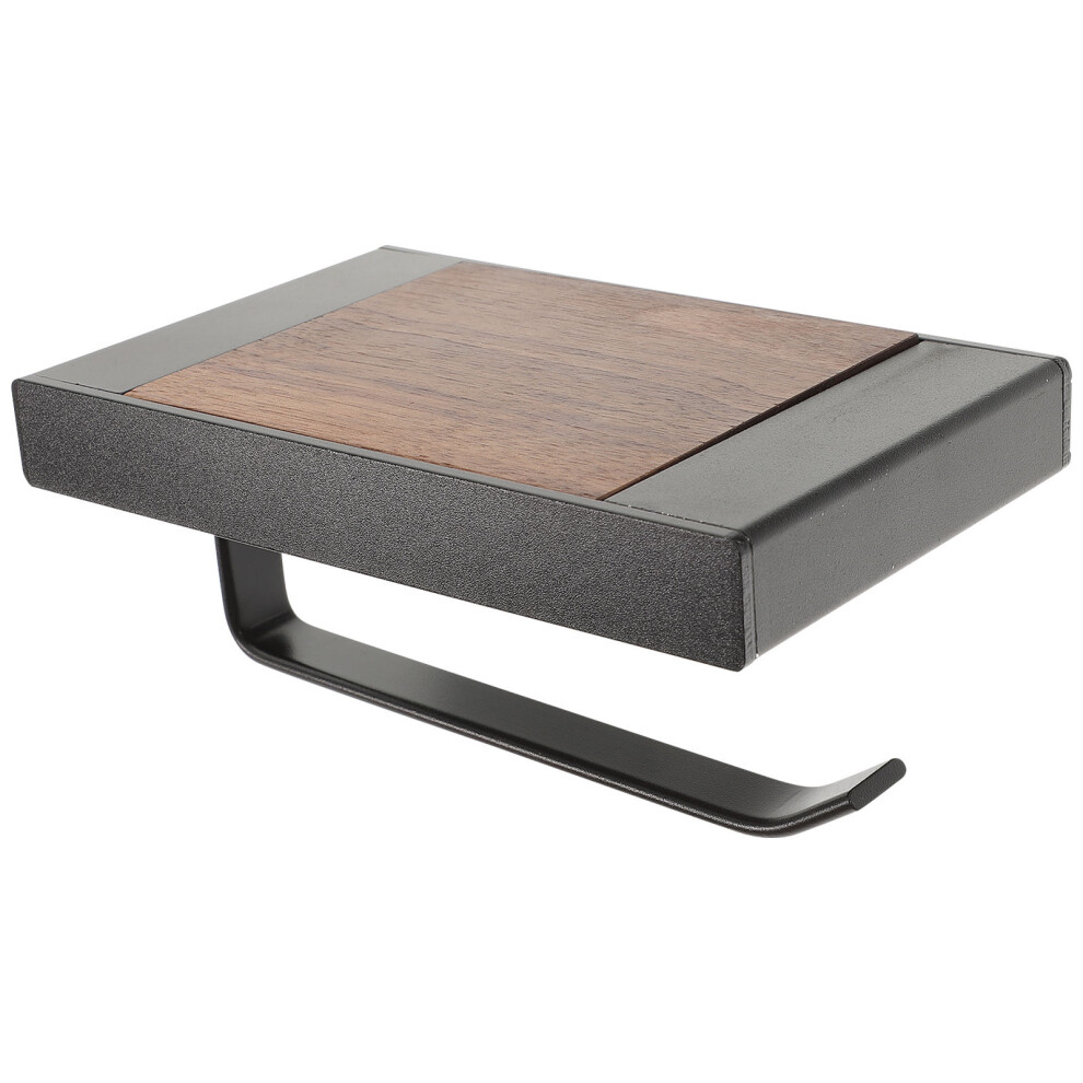 3Pcs Multifunctional Black Toilet Paper Holder with Shelf for Bathroom-image-OPC-PRP7H8P-NEW