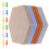20Pcs Hexagon Felt Bulletin Boards Multi-Color Wall-Mounted Pin Boards 1