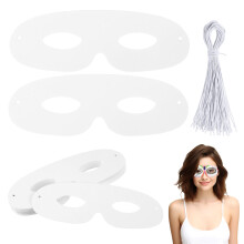 80Sets Weiße Pappmasken DIY Für Karneval, Halloween Und Maskenball
