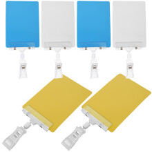 4Sets Flexible PVC Price Display Stands Colored Sign Holders for Shops