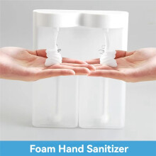 300ML Automatischer Sensor Doppelseifenspender USB-Ladeseifenspender 3-Stufig Verstellbare Wandhalterung für Badezimmer,C
