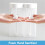 300ML Automatic Sensor Double Soap Dispenser USB Charging Soap Dispenser 3 Level Adjustable Wall Mount for Bathroom,C 1