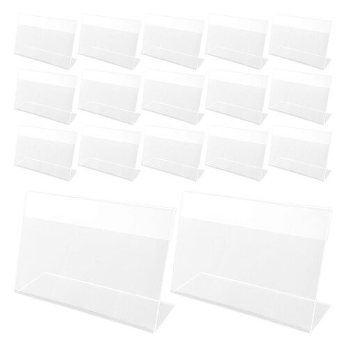 300Pcs Premium Plastic Price Display Holders for Retail Shops