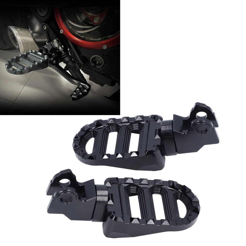 Motorcycle Foot Pegs Adjustable Height For Trail 125 Ct125 Hunter Cub Black 4661384580630