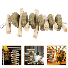 4Pcs Assorted Color Animal Wooden Chew Snacks Bunny & Guinea Pig