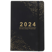 3Stk Robuster 2024 Tagesplaner Schwarz Agenda Für Studium