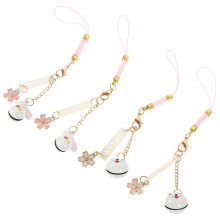 12Pcs Assorted Color Rabbit Phone Charms Bell Pendant Hanging Decor