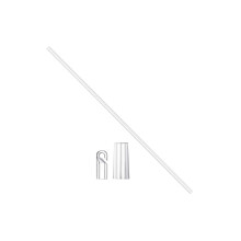 2Pièces Tiges De Manœuvre Transparentes Pour Rideaux Stores En PP
