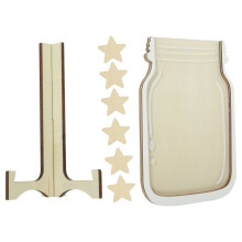 3Sets Stern Belohnungsglas Aus Holz Für Kinder Spiel & Klassenzimmer