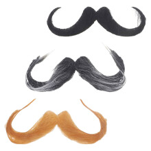 12Pièces Barbes Fausses En Réalistes Couleurs Variées Pour Fêtes
