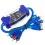 2Pcs Blue 4 Channel Ground Loop Isolator Noise Filter for Home Audio 1